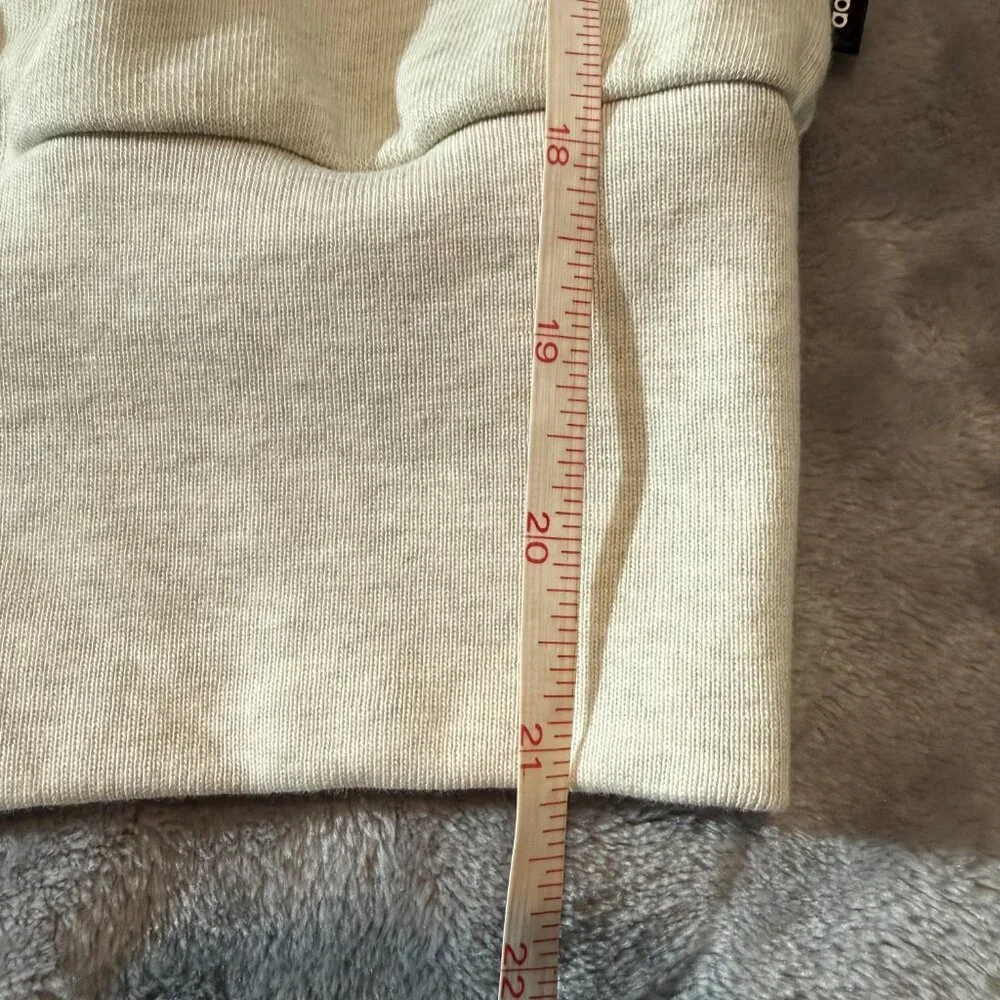 adidas Cream Sleeveless Muscle Tee Hoodie Womens Size XS Off-White Active Tank